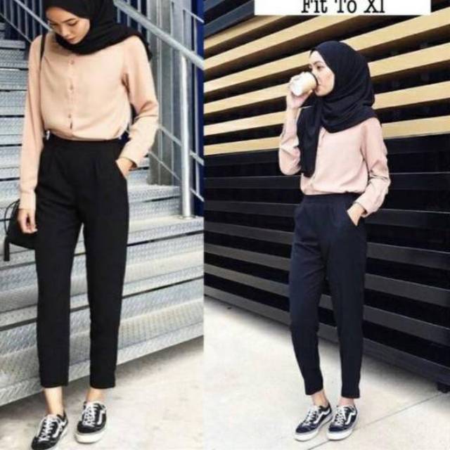 M-4L CELANA PANJANG WANITA CELANA SCUBA PANTS CELANA PENSIL MURAH BAGGY PANTS