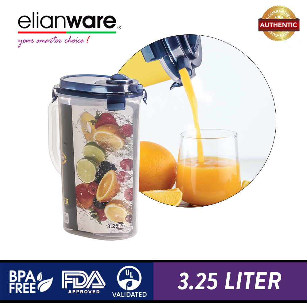 Elianware Ezy-Lock Water Jug BPA Free Cereal Rice Dispenser 3.25 Ltr