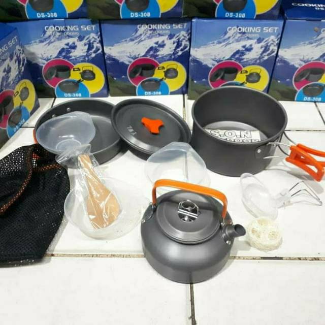 Cooking Set Teko DS 308 DS308 Teflon Loyang Panci Kettle Ceret