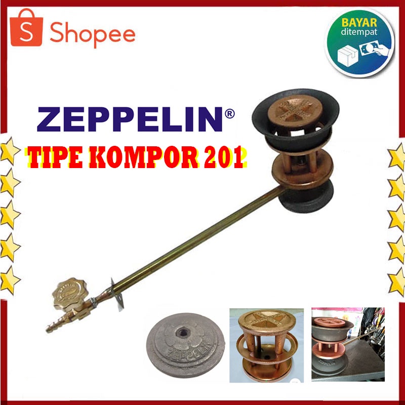 Kompor MAWAR Zeppelin- Kompor Gas Semawar - Joss - high Pressure-Api Merata