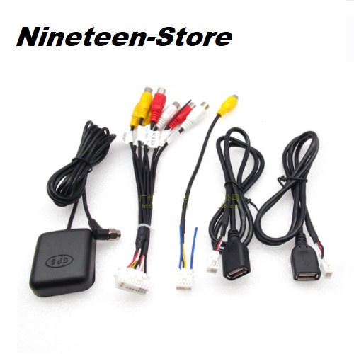 Soket Kabel Port USB RCA Kamera Antena GPS Headunit Android