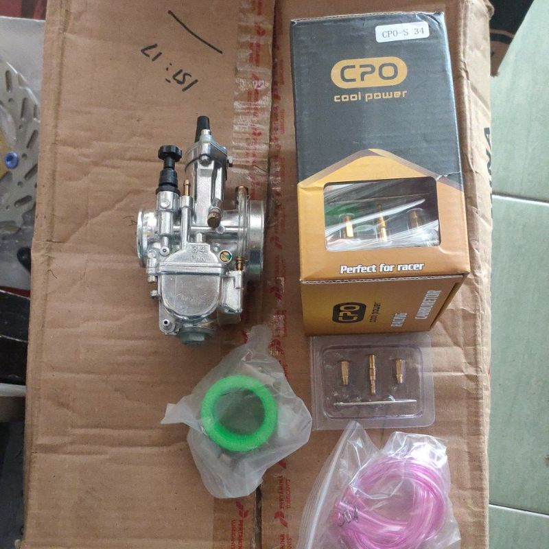 Karburator Karbu Pwk CPO NGO SUDCO 24 26 28 30 32 34 Black Series Hitam Easy-Cpo s 34