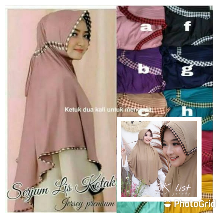 HIJAB INSTAN HIJAB SERUT KOTAK SK TALI SERUT