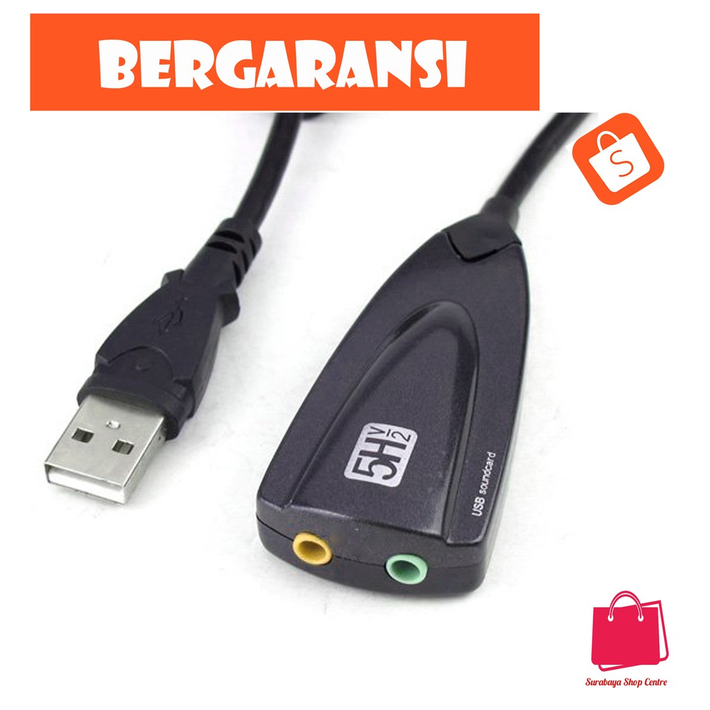 Sound Card USB Virtual 7.1 Channel dengan Chipset China - 5Hv2
