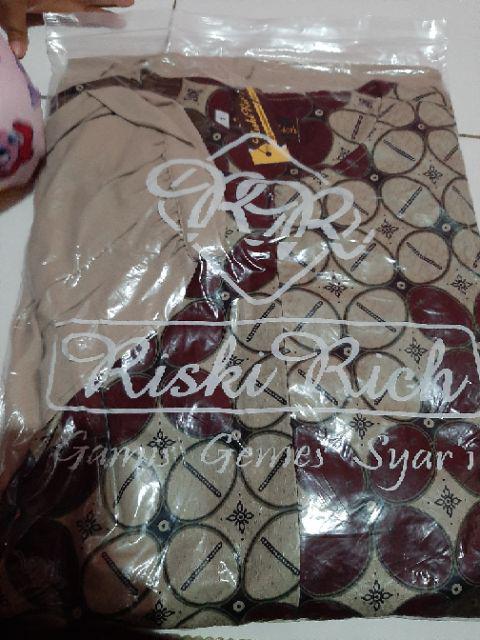 Gamis Kombi Batik/formal/bahan Motif Katun Tenun Dobi/gamis Maezurra/terlaris