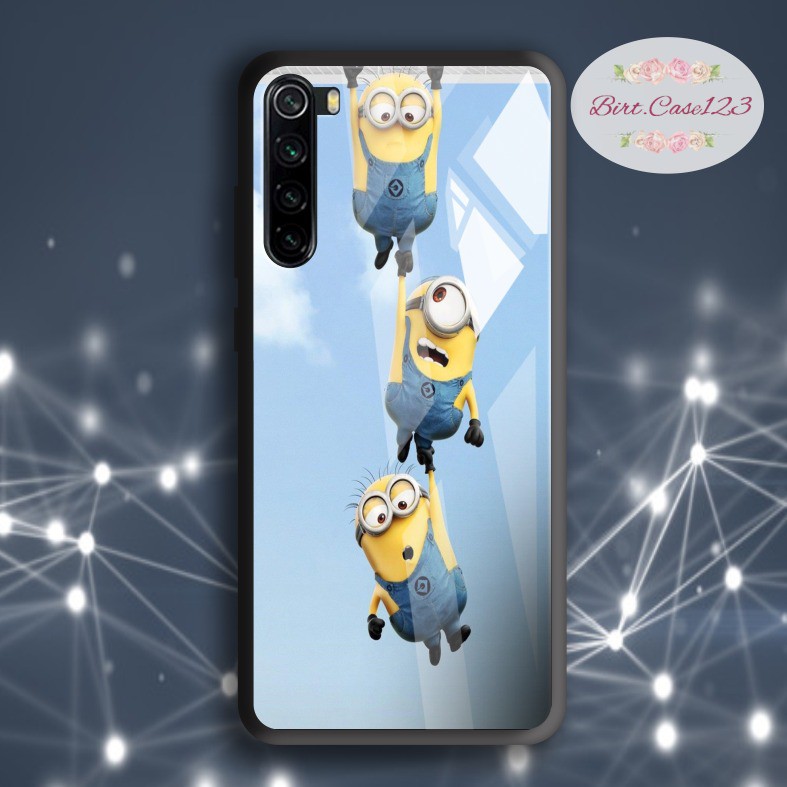 Case casing softcase silikon Gambar Minions back case glass for all type oppo samsung vivo xiaomi realme etc BC6648