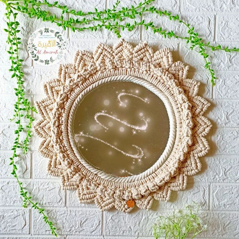 Cermin Macrame 3|| Macrame Mirror