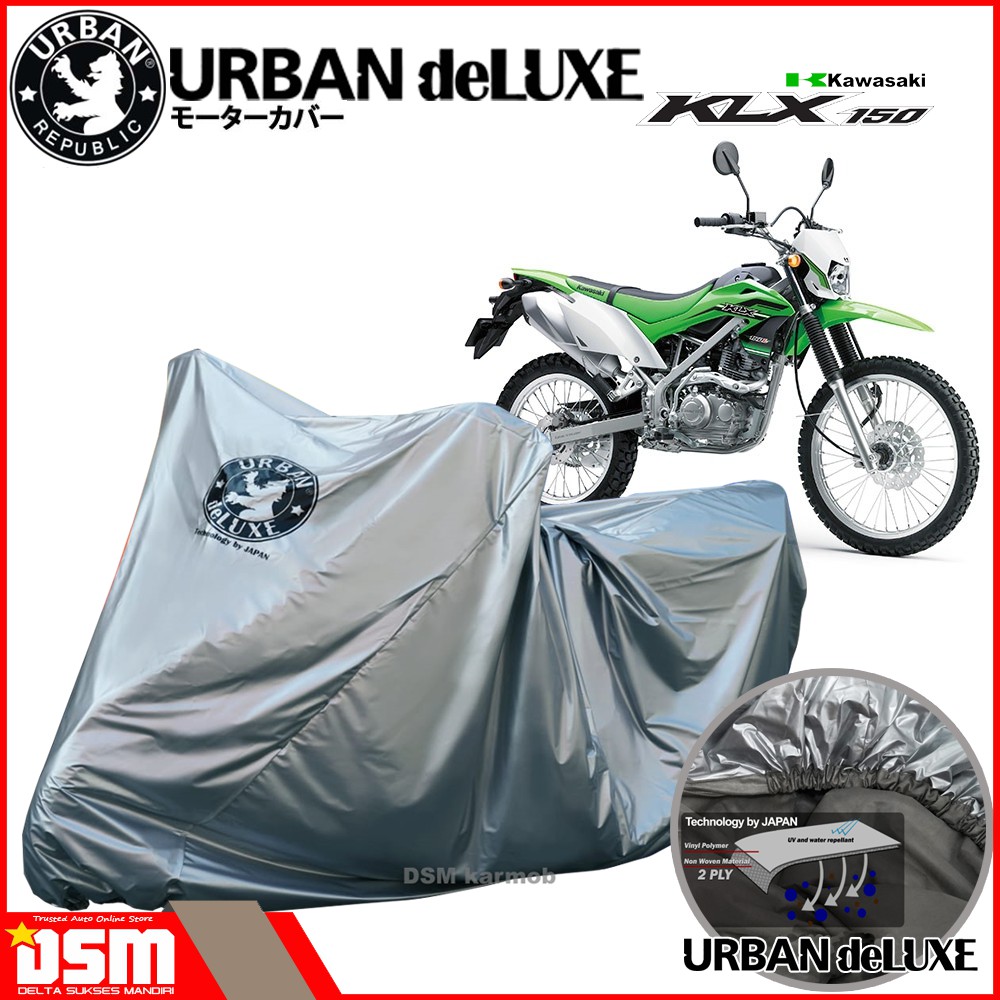 Urban Deluxe / Cover Motor 2 Lapis Kawasaki KLX 100% Waterproof Dan Anti Gores / DSM