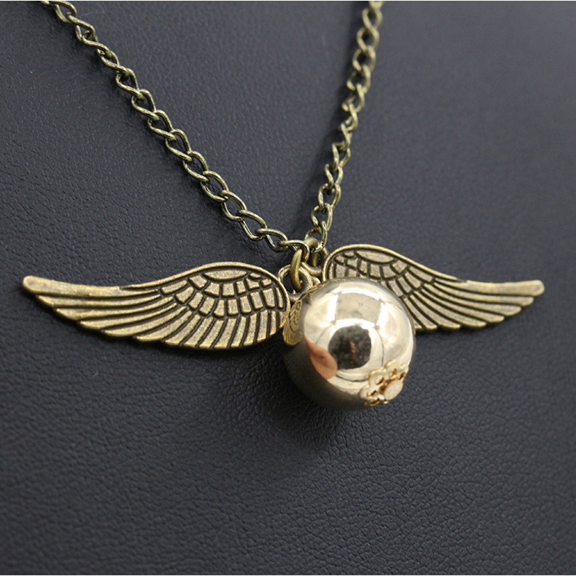 Kalung Rantai Liontin golden snitch Harry Potter Untuk Wanita