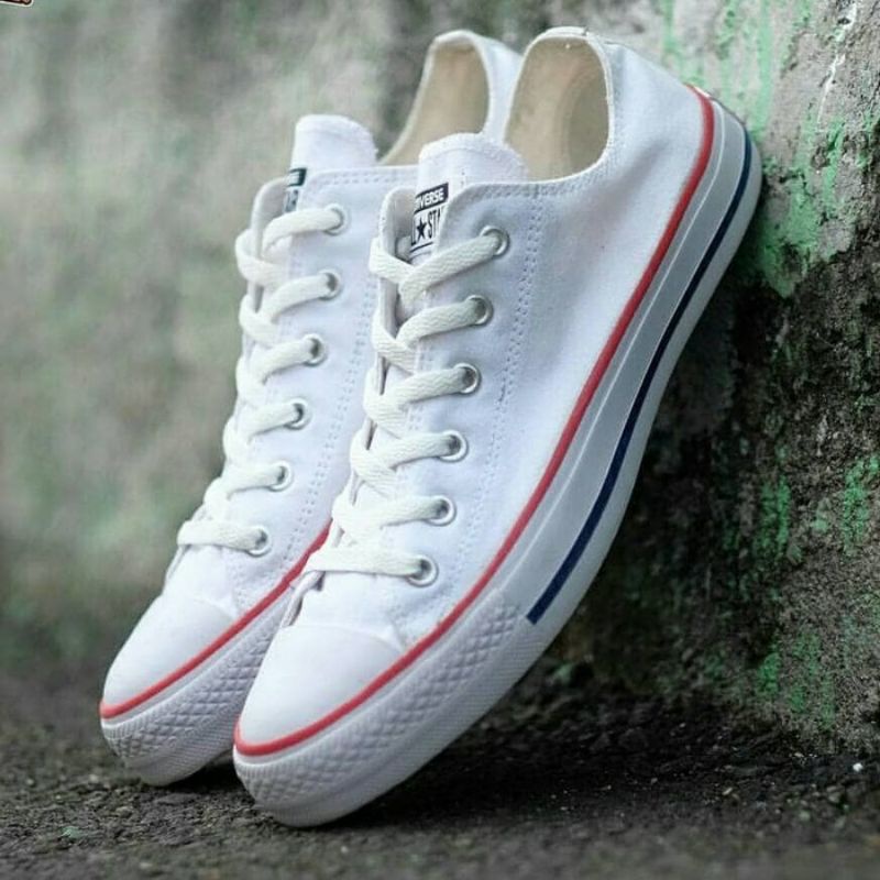 Converse Putih LOW Sepatu Pria Wanita