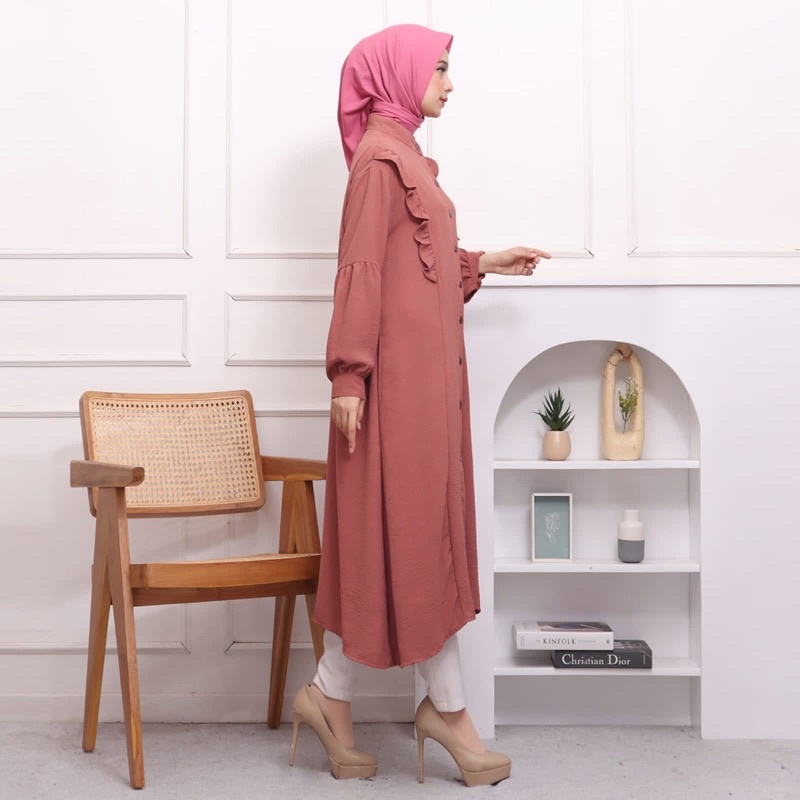 MIDI DRESS CRINKLE SISKA MIDI CRINKLE BUSUI MUSLIM