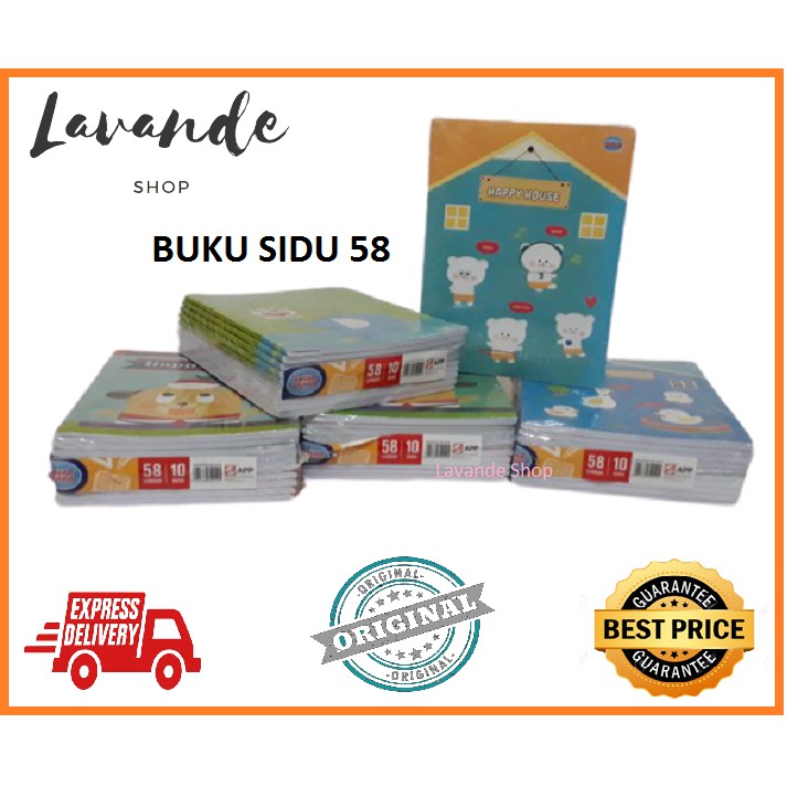 

RB Buku Tulis Sidu 58 Kertas Isi 10 Buku