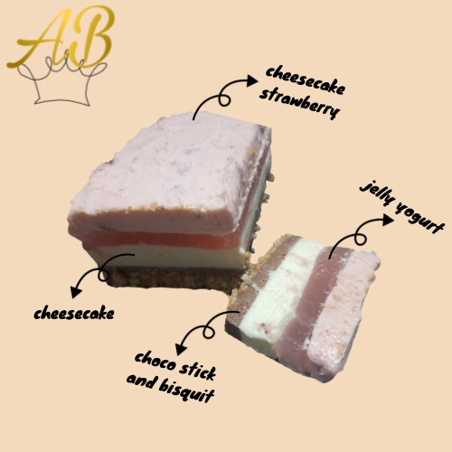 

Cheese Cake Layer Frozen / CheseeCake / Kue No Baked