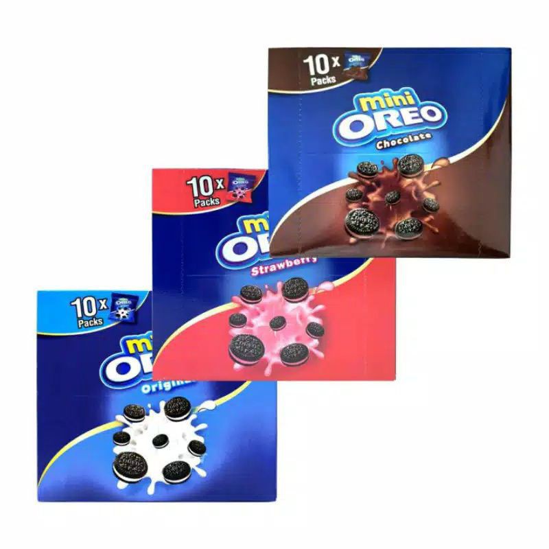 OREO MINI KEMASAN BOX TERMURAH CEMILAN SNACK WAFER MAKANAN RINGAN BISKUIT KUE KERING KRIM