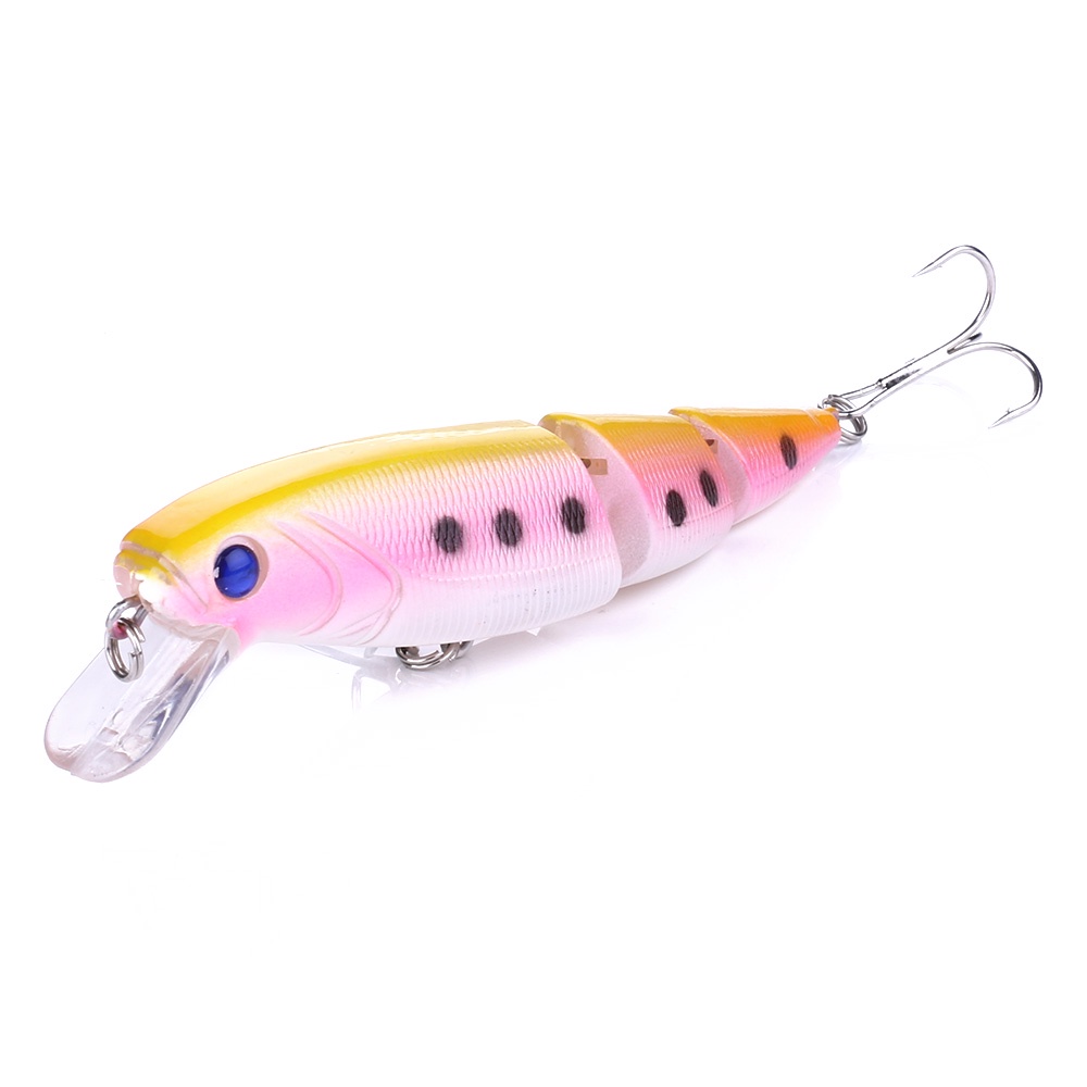 100 Pcs Umpan Pancing Hard Bait Bentuk Ikan Imitasi 3d Ukuran 14g 10.5cm