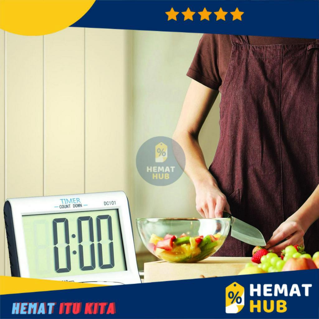 Timer Digital Masak Dapur LCD Count Down Waktu Alarm Memasak Peralatan Perlengkapan  Dapur