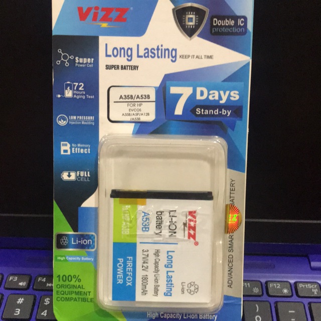 Vizz Baterai Original Vizz Evercross A35B / A53B / A5P / A128 Double Power