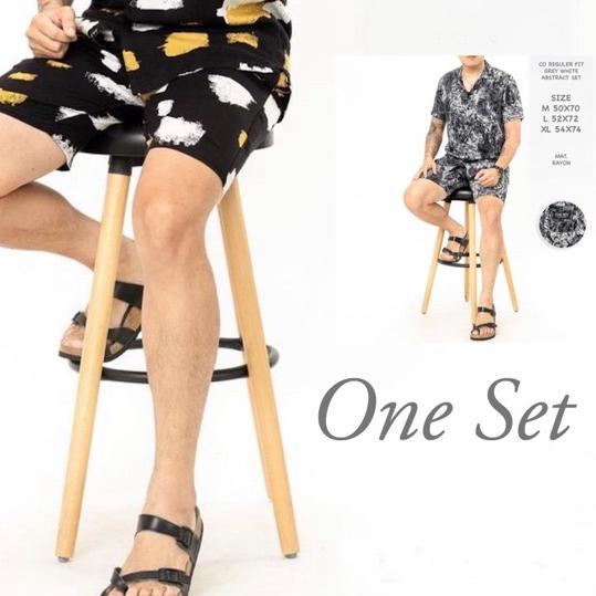 ☊ Baju setelan Tie Dye Pria Keren (dapat baju dan celana) ➪