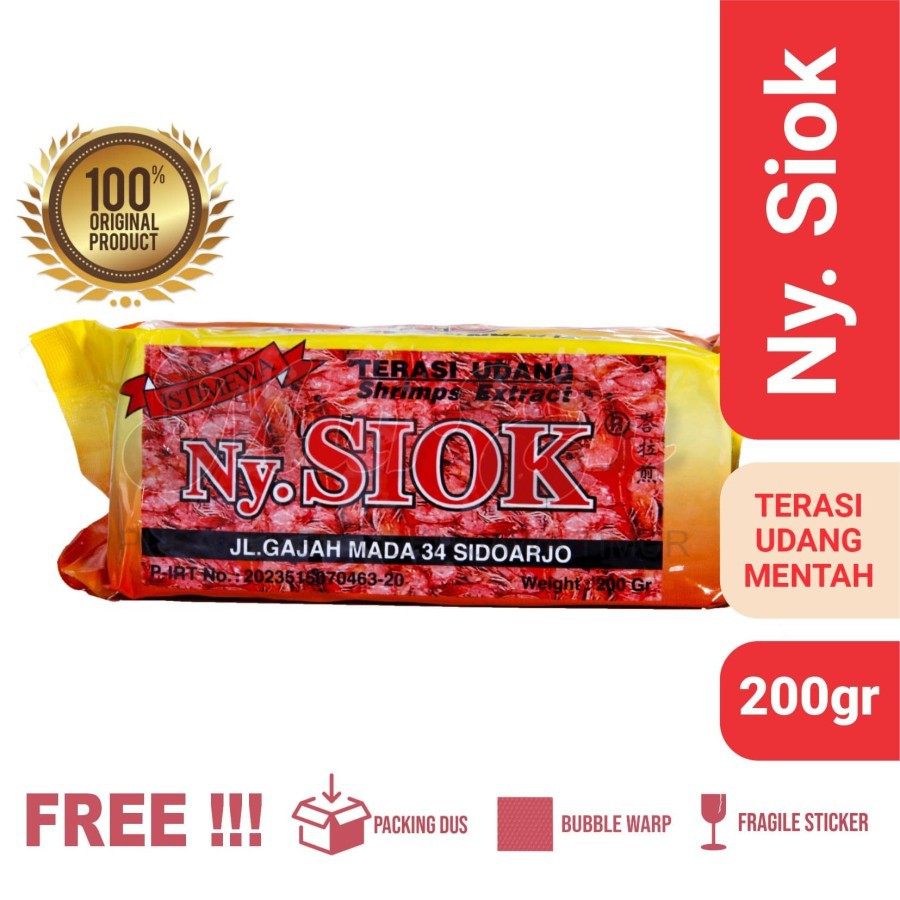 

HS Terasi Udang Mentah Ny Siok Mur En 2 pcs