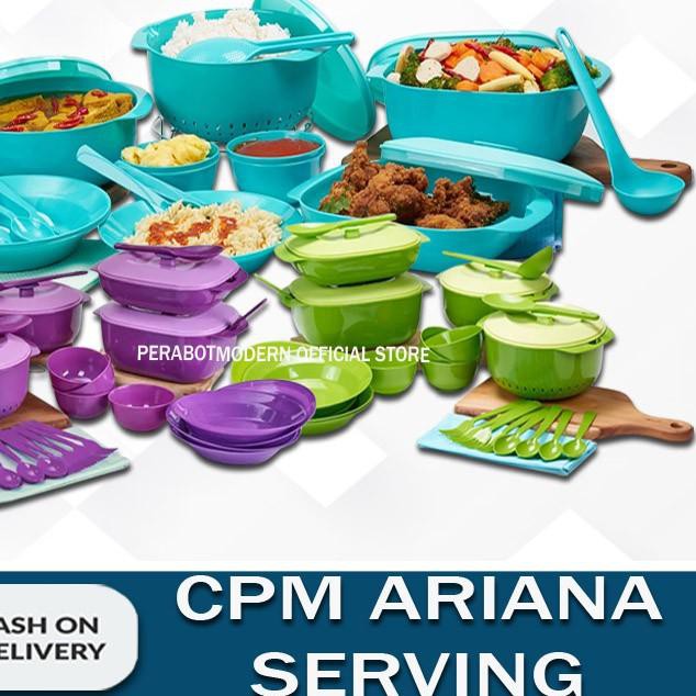 ♨ PRASMANAN CPM Ariana Serving Set of 16 Pcs / wadah Saji CPM Ariana Set 16pcs ✪