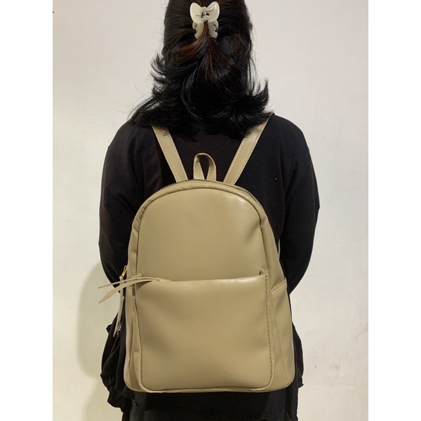 RANSEL KECIL KOREA IMUT 2022 UNTUK KERJA KULIAH SEKOLAH ESCORTBAGS-OLIVE