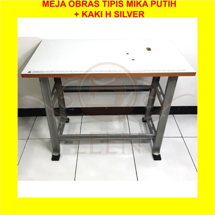 Meja Mika &amp; Kaki SET Mesin Jahit Portable Obras Kecil Tradisional LEEN