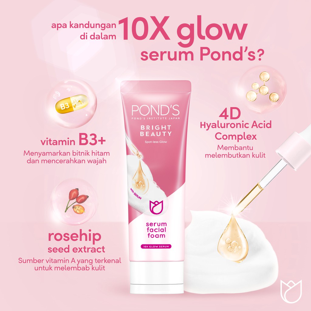 POND'S Bright Beauty Serum Facial Foam 50g , Sabun Muka, Facial Foam, Sabun Pembersih Muka