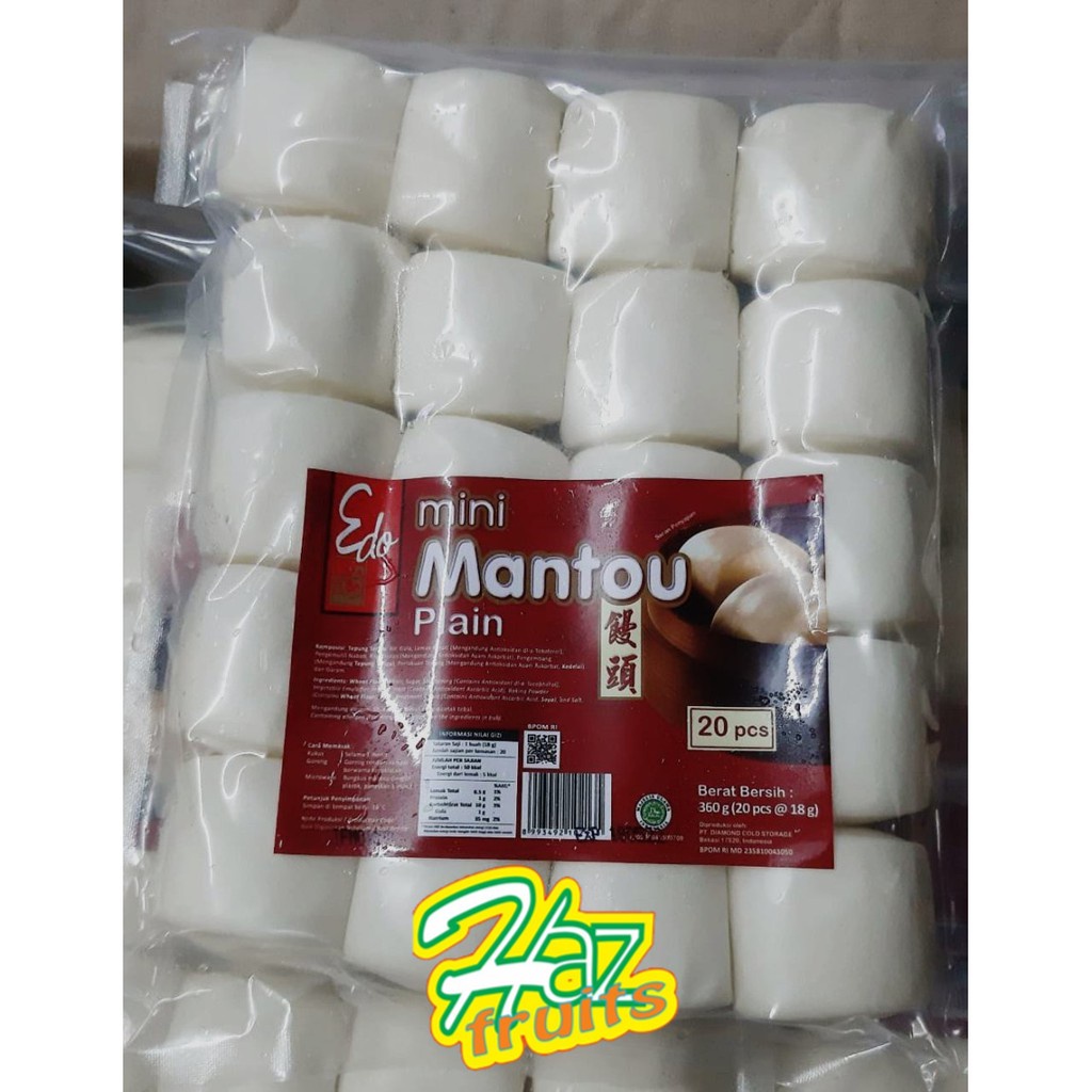 

MANTAU EDO MINI MANTAO MANTOU PLAIN ISI 20pcs