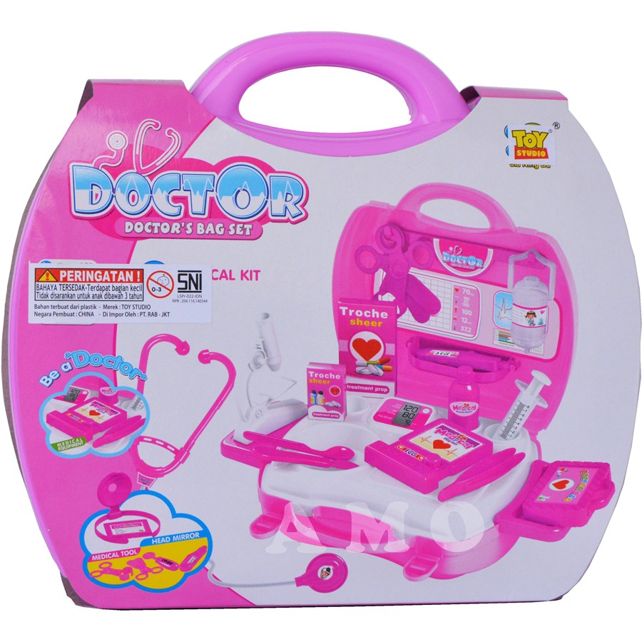 Mainan Anak DOCTOR BAG SET PINK , MAINAN DOKTER SET