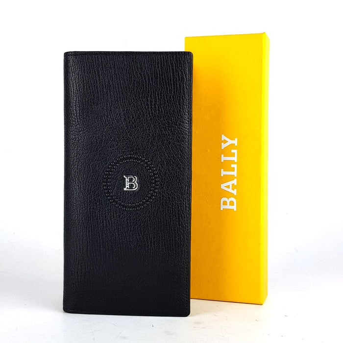 Dompet Panjang Kulit Asli Pria Murah - BALLY SAG-08 BLACK