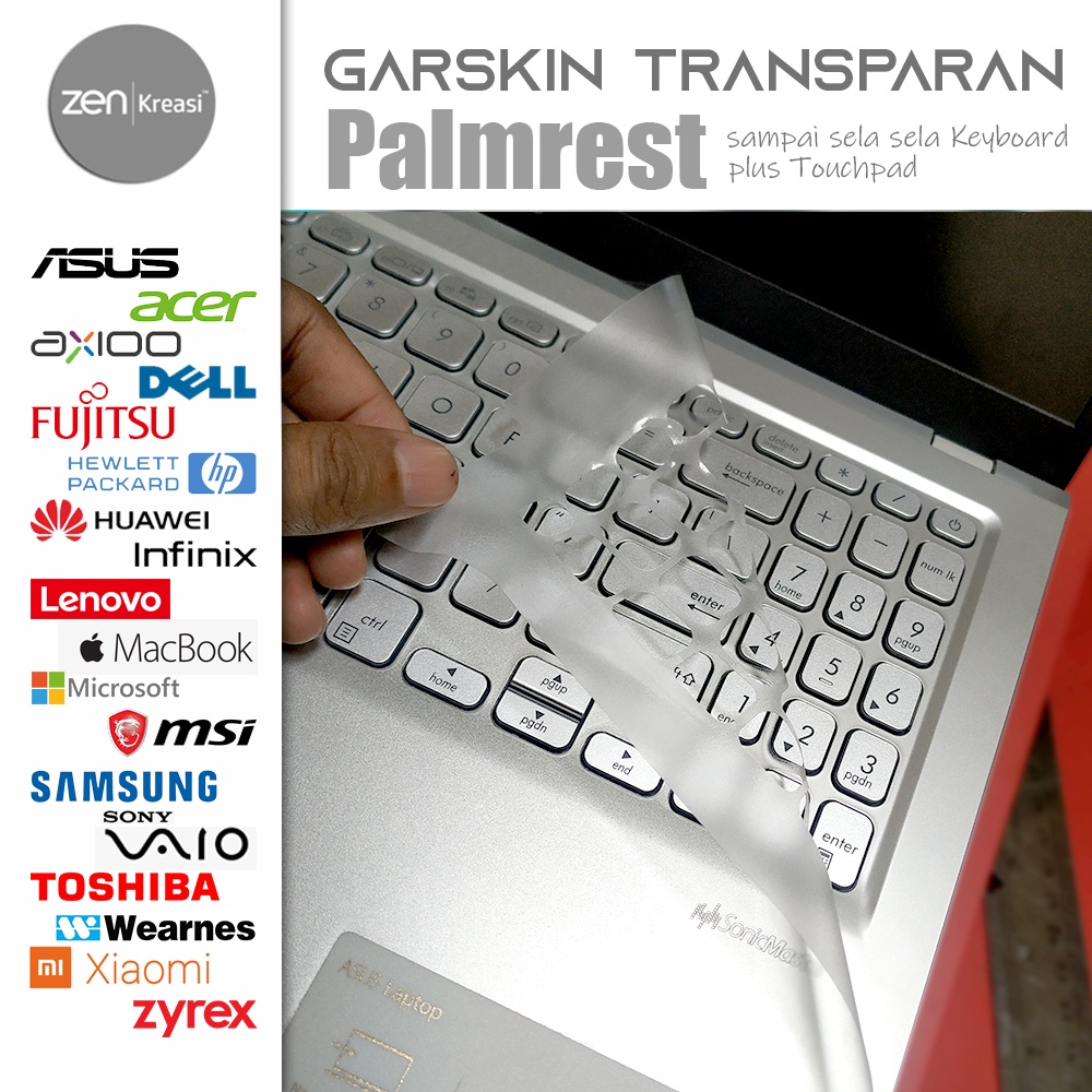 Garskin Laptop Transparan