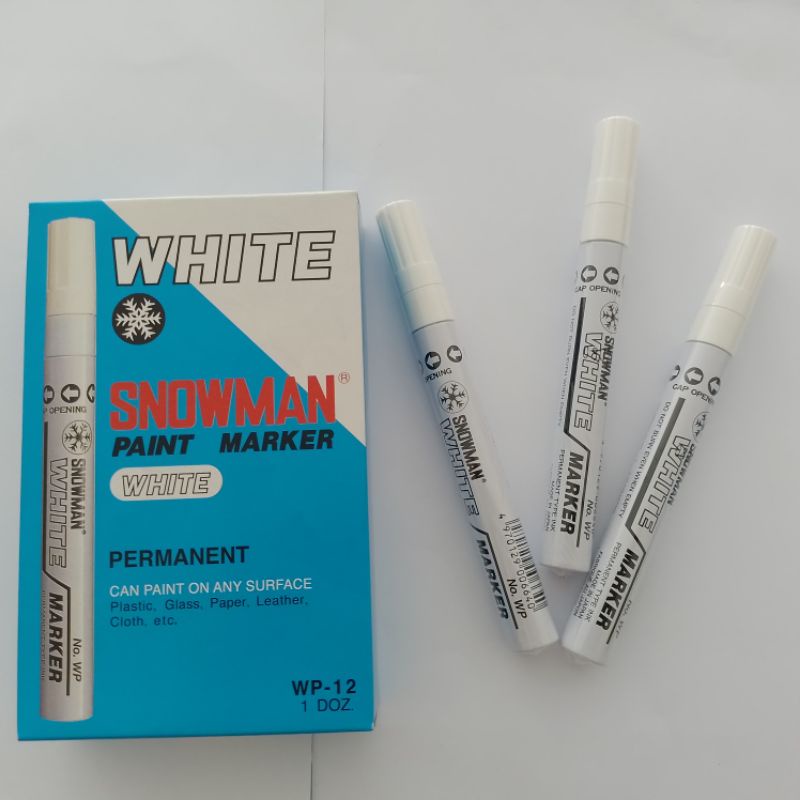 

Spidol / Makmur Permanet Paint Snowman FINE TIP WHITE/PUTIH