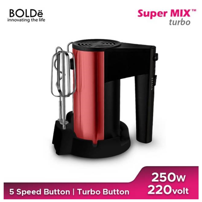 BOLDe Super Mix Turbo - Hand Mixer Tangan 5 Speed