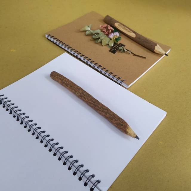PAKET NOTE BOOK PENSIL / buku catatan /kado/wedding gift/ buku tulis /pensil kayu /buku tulis anak