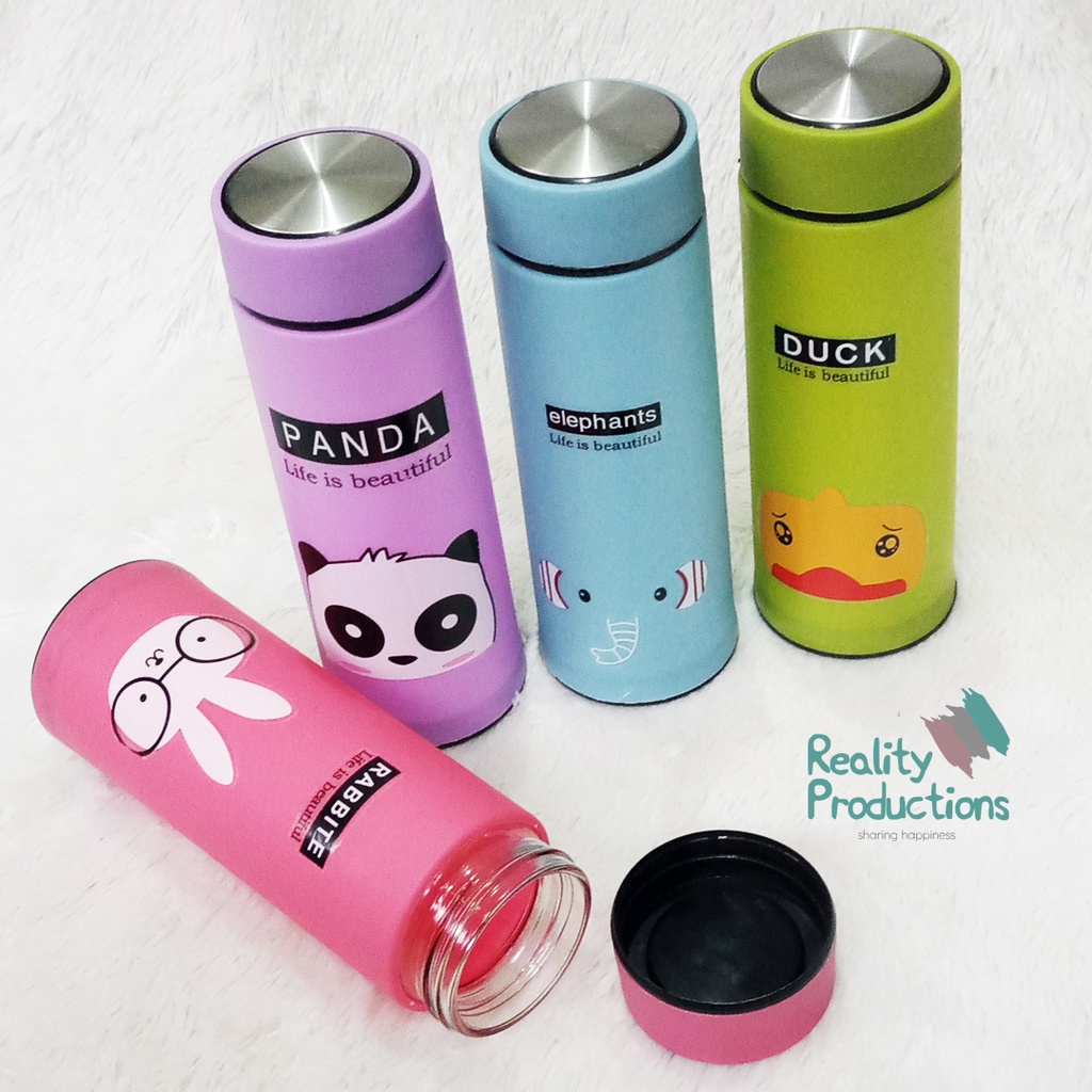 Botol Minum Kaca ALZ Animal 450 ml