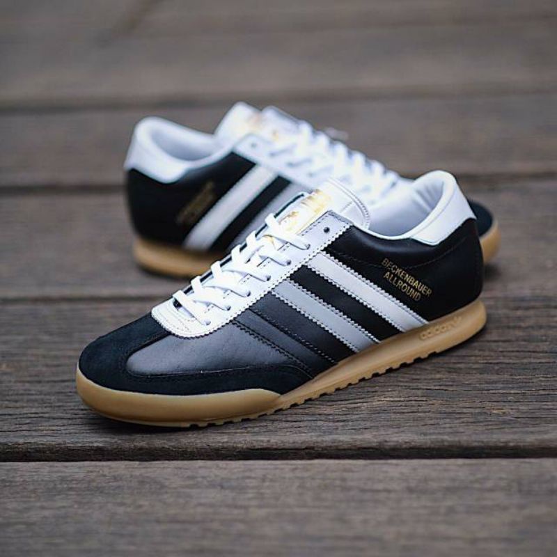 Adidas Beckenbauer Black Gum Sepatu Original Casual