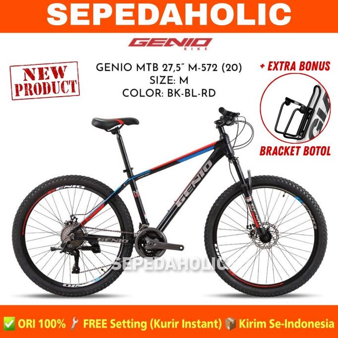 SEPEDA GUNUNG MTB GENIO M 572 27.5 INCH ALLOY 27 SPEED REM CAKRAM FDGDF34545