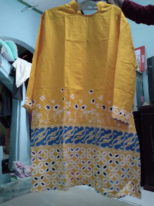 Terlaris Serut Genes Jelita Tunic Navbor Yelbor Whitbor Creambor Tunik Batik Modern Hrb030 Dolbi Dob