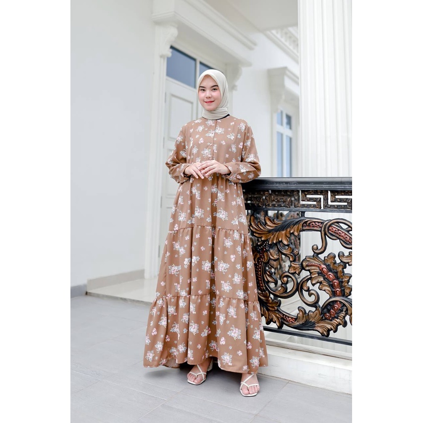 (by.Irumee) VIKA MAXI - Baju Lebaran 2022 / Baju Wanita Dewasa Model Terbaru / Gamis Elegan