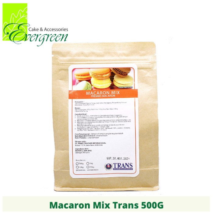 

NEW Macaron Premix Trans 500G