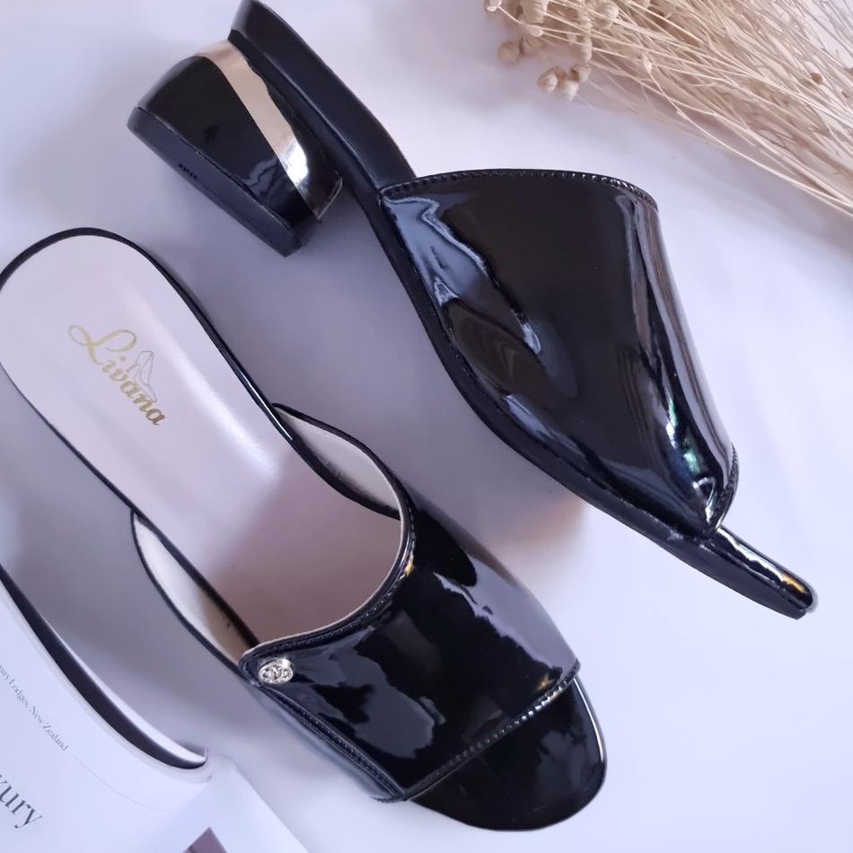 <WuV ✿> Sandal High Heels Hak Tahu Tinggi Foxy Livana Wanita Perempuan Sintetis Premium Formal Kerja