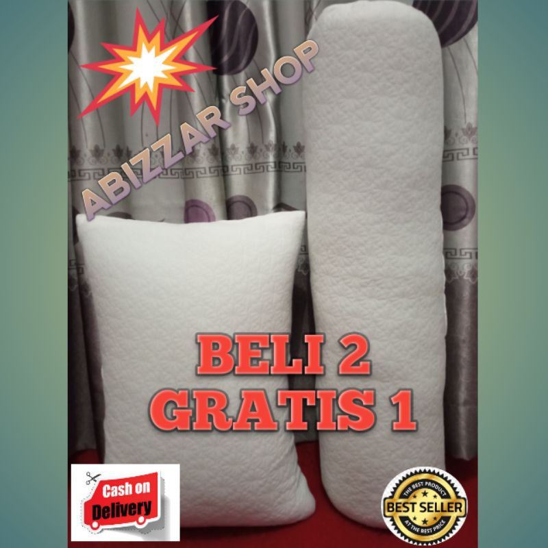 2 Bantal &amp; 1 Guling memory foam jumbo