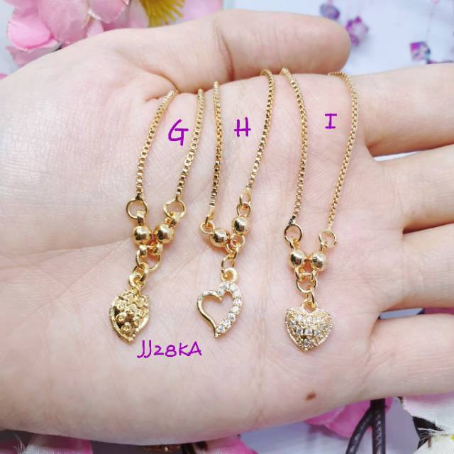 Kalung koye anak uk36cm jann238 lapis mas 18 k