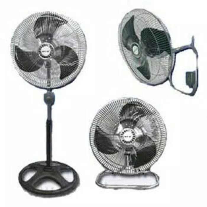 SEKAI kipas angin besi tornado 18 inch 3in1 IST 1851 Desk Wall Stand Fan 18&quot; SNI