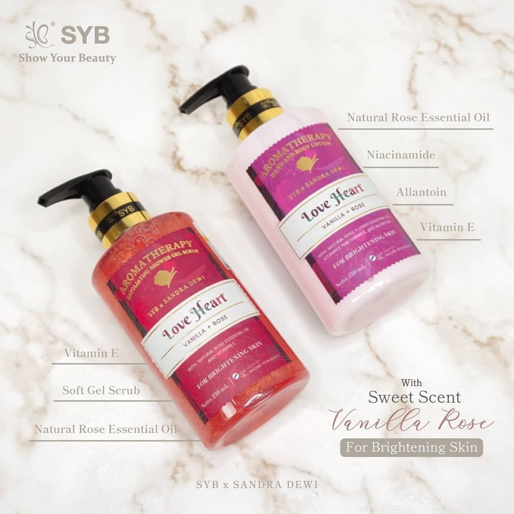 SYB X Sandra Dewi Brightening Body Lotion Aroma Therapy