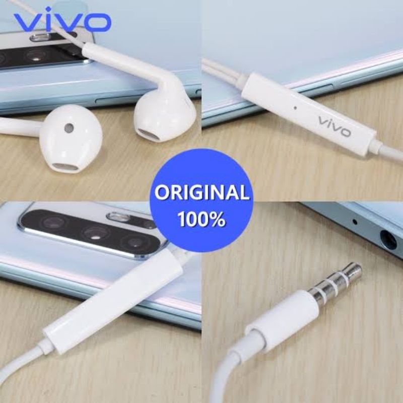 [XE-680] EARPHONE VIVO ORI EXTRA BASS HEADSET VIVO Y11 Y12 Y19 V11 V17 Y20 Y20S  Y30 Y21S Y50