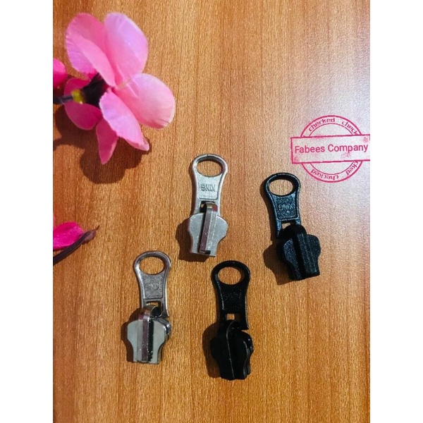 Kepala Resleting Silver / Kepala Ritsleting Jaket Bolak Balik