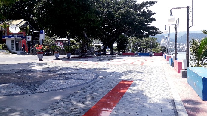 Kemeja Batik Pria Motif Seno Biru Panjang Size M L Xl