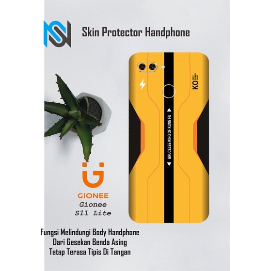 Isi 2pcs Garskin Hp Gionee S11 Lite Motif brus - Free Custom Motif