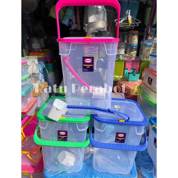 Aquarium es buah + gayung / toples es 30Lt Shinpo
